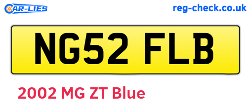 NG52FLB are the vehicle registration plates.