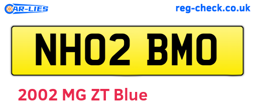 NH02BMO are the vehicle registration plates.