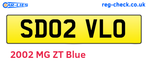 SD02VLO are the vehicle registration plates.