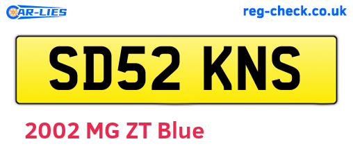 SD52KNS are the vehicle registration plates.
