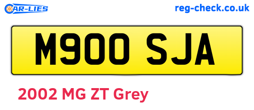 M900SJA are the vehicle registration plates.