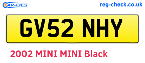 GV52NHY are the vehicle registration plates.