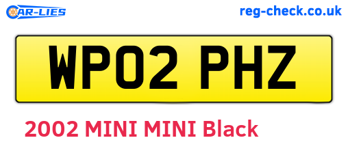WP02PHZ are the vehicle registration plates.