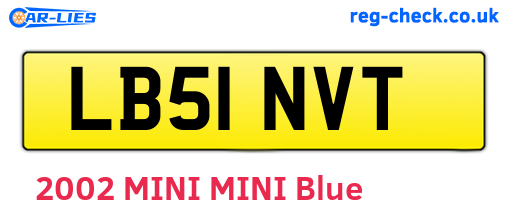 LB51NVT are the vehicle registration plates.