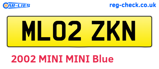 ML02ZKN are the vehicle registration plates.