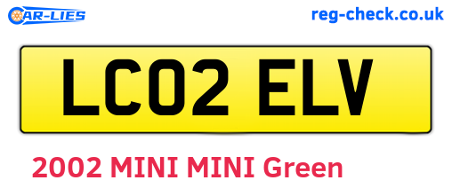 LC02ELV are the vehicle registration plates.