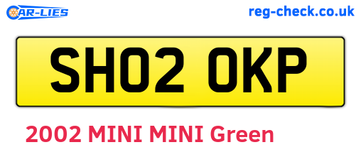 SH02OKP are the vehicle registration plates.
