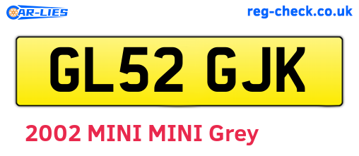 GL52GJK are the vehicle registration plates.
