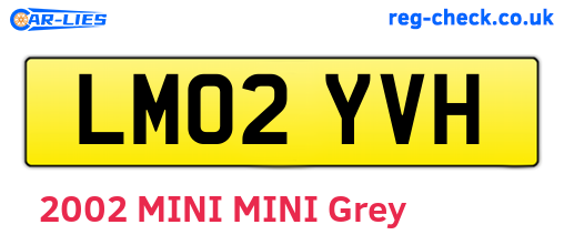 LM02YVH are the vehicle registration plates.