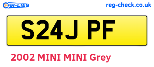 S24JPF are the vehicle registration plates.