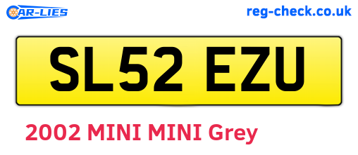 SL52EZU are the vehicle registration plates.