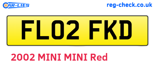 FL02FKD are the vehicle registration plates.