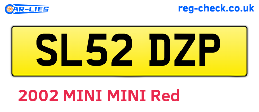 SL52DZP are the vehicle registration plates.