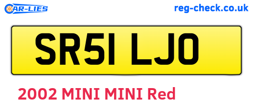 SR51LJO are the vehicle registration plates.