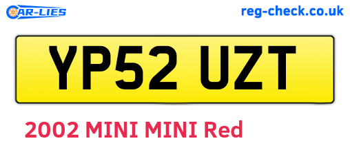 YP52UZT are the vehicle registration plates.