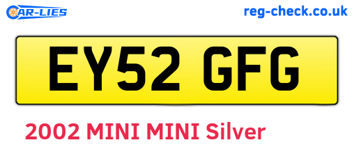 EY52GFG are the vehicle registration plates.