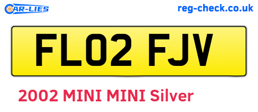 FL02FJV are the vehicle registration plates.