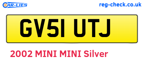 GV51UTJ are the vehicle registration plates.