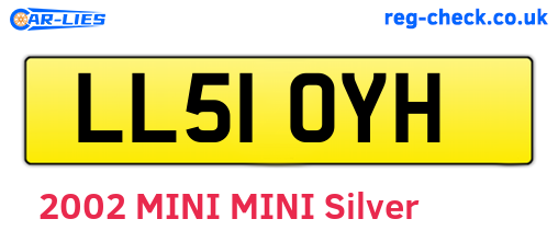 LL51OYH are the vehicle registration plates.