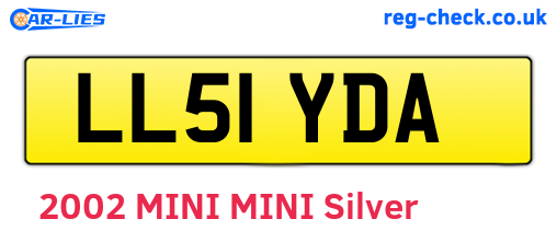 LL51YDA are the vehicle registration plates.