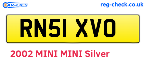 RN51XVO are the vehicle registration plates.