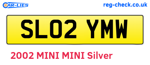 SL02YMW are the vehicle registration plates.