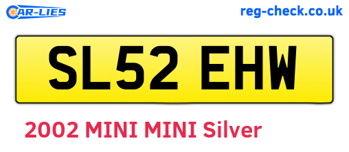 SL52EHW are the vehicle registration plates.