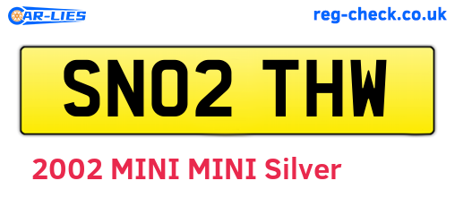 SN02THW are the vehicle registration plates.