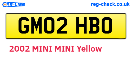 GM02HBO are the vehicle registration plates.