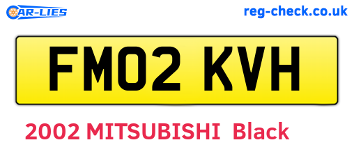 FM02KVH are the vehicle registration plates.