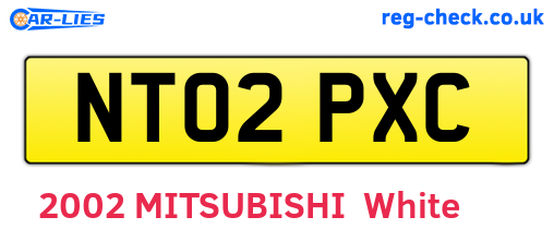 NT02PXC are the vehicle registration plates.