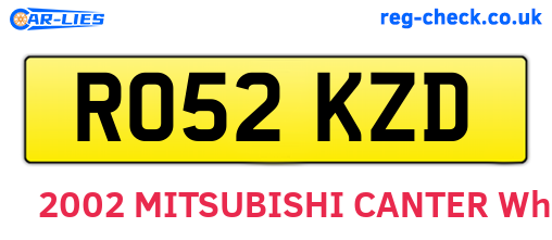 RO52KZD are the vehicle registration plates.
