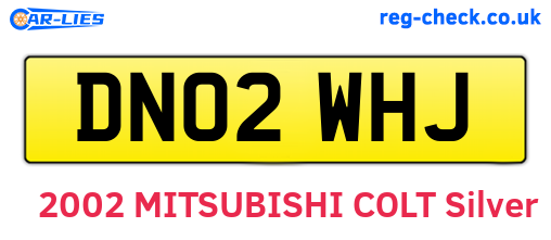 DN02WHJ are the vehicle registration plates.
