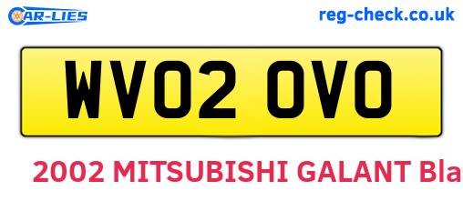 WV02OVO are the vehicle registration plates.