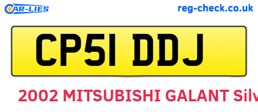 CP51DDJ are the vehicle registration plates.