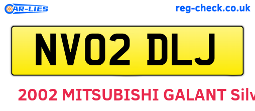 NV02DLJ are the vehicle registration plates.