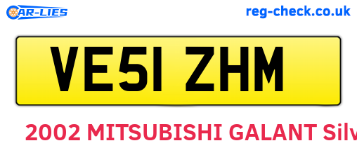 VE51ZHM are the vehicle registration plates.