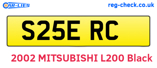 S25ERC are the vehicle registration plates.