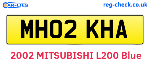 MH02KHA are the vehicle registration plates.