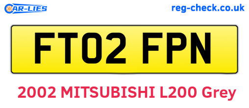 FT02FPN are the vehicle registration plates.