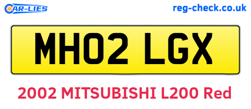MH02LGX are the vehicle registration plates.
