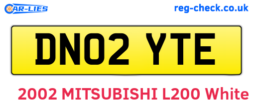 DN02YTE are the vehicle registration plates.