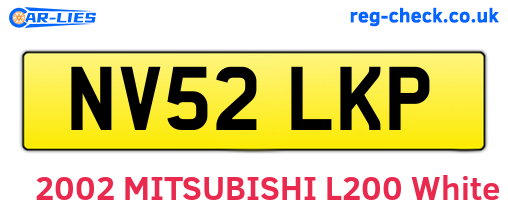 NV52LKP are the vehicle registration plates.