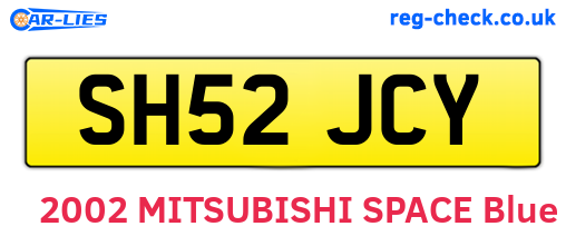 SH52JCY are the vehicle registration plates.