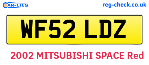 WF52LDZ are the vehicle registration plates.