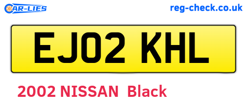 EJ02KHL are the vehicle registration plates.