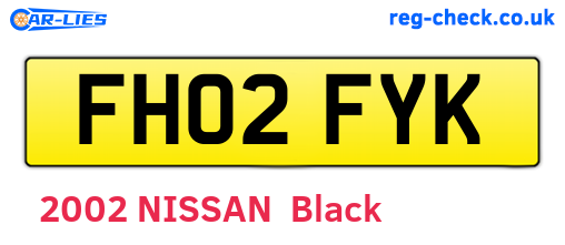 FH02FYK are the vehicle registration plates.