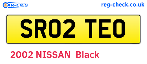 SR02TEO are the vehicle registration plates.