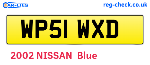 WP51WXD are the vehicle registration plates.