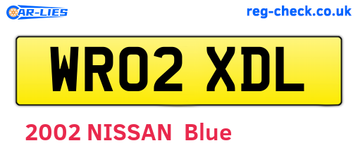WR02XDL are the vehicle registration plates.
